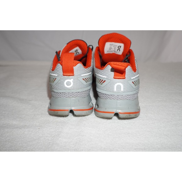 On Cloudflyer Grey Orange Running Shoes Womens 10 Mens 8.5 Sneakers - Picture 7 of 12